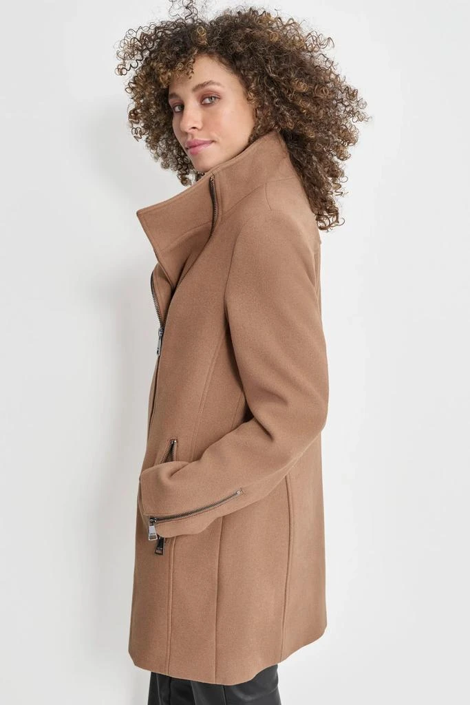 DKNY WOOL COAT WITH ZIPPER DETAIL 6