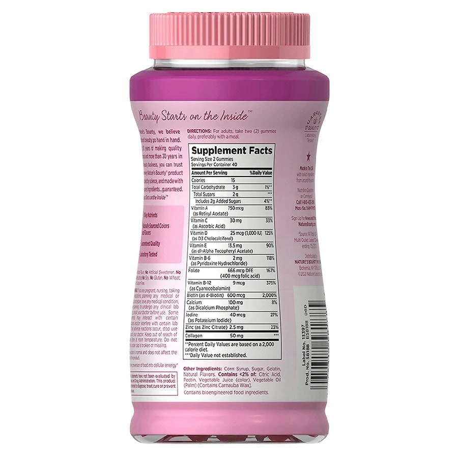 Nature's Bounty Optimal Solutions Women's Multivitamin Gummies, Dietary Supplement Raspberry 4