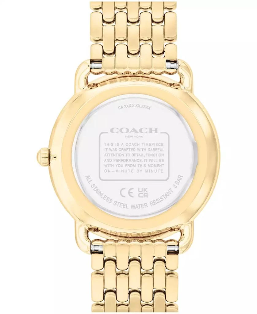 Coach Women's Elliot Gold-Tone Stainless Steel Bracelet Watch, 36mm 2