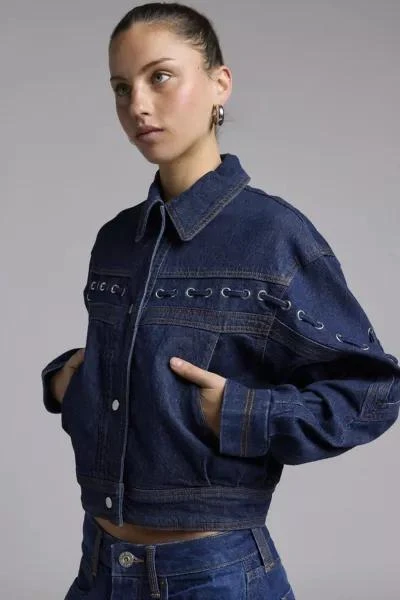 Silence + Noise Silence + Noise Hannah Western Denim Jacket 3