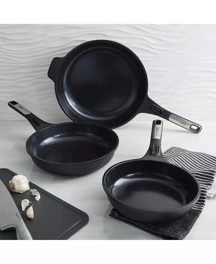 BergHOFF Leo Phantom 3pc Nonstick Ceramic Fry Pan Set, Recycled 7