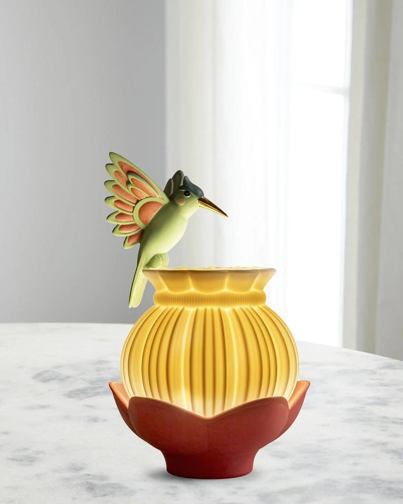 Lladro Utopical 9" Wireless 
Rechargeable Porcelain Table Lamp