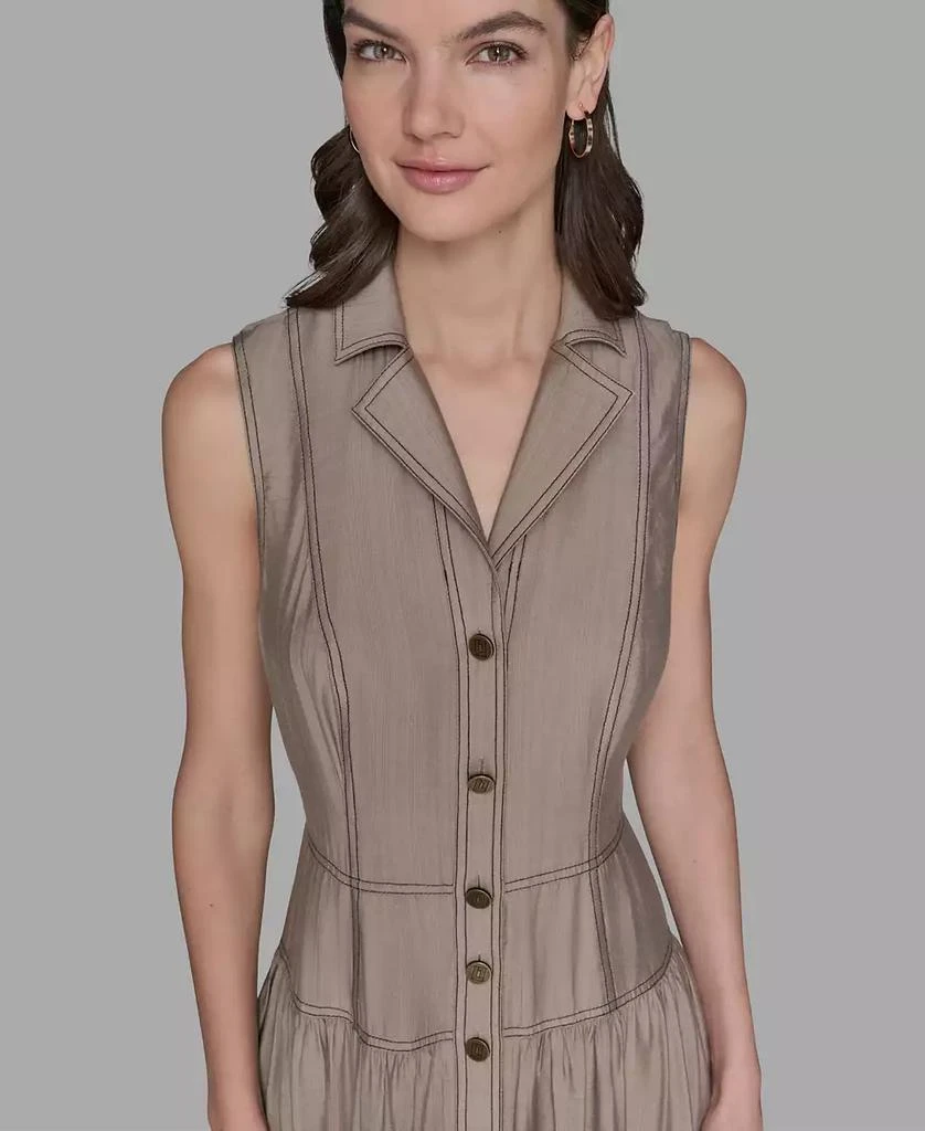 Karl Lagerfeld Paris Women's Sleeveless Tiered Dress, P/XS-XL 5