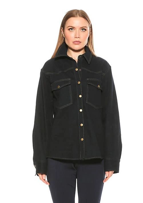 ALEXIA ADMOR Admor Della Classic Western Oversized Denim