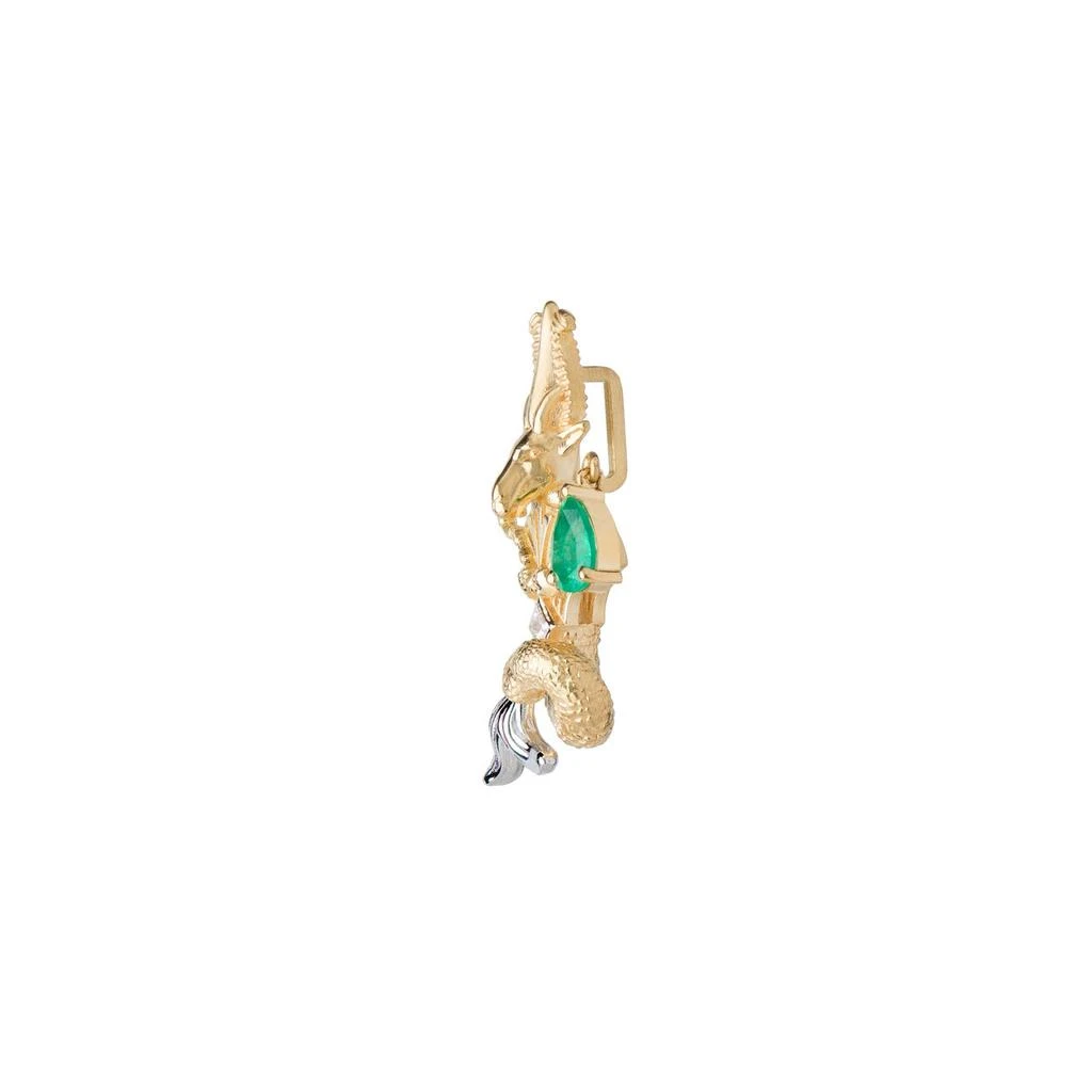 Mozafarian Capricorn diamond and emerald pendant 3