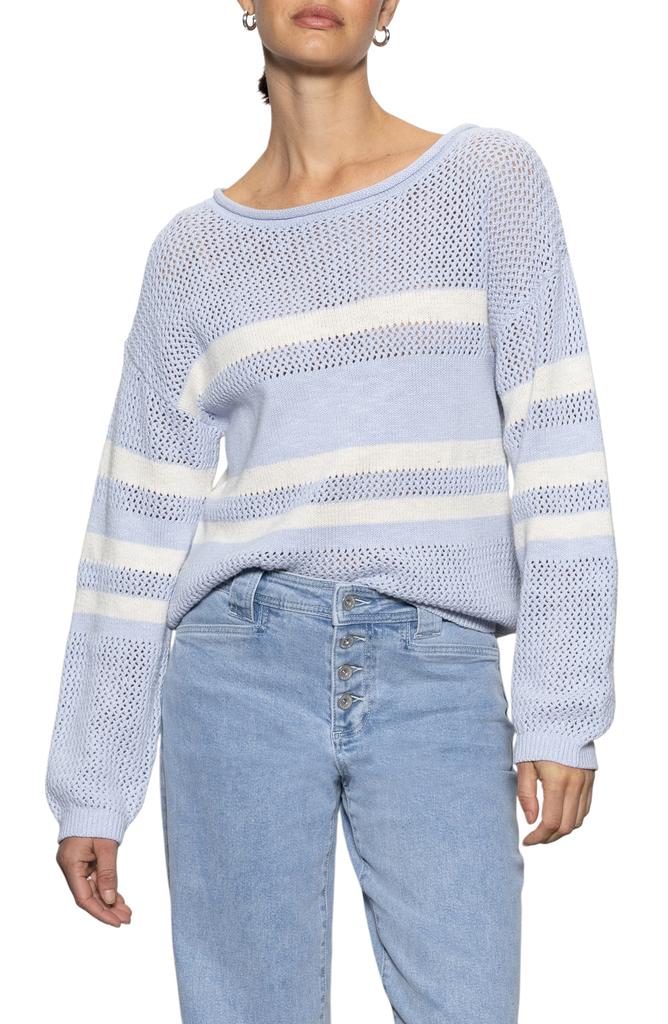 Sporty Stripe Open Stitch Sweater – On Sale Now with Up to 61% Off