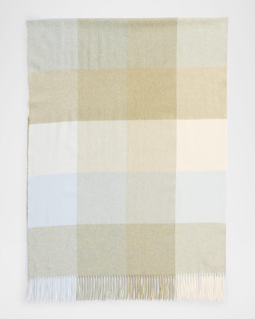 Johnstons of Elgin Cashmere Check-Print Scarf