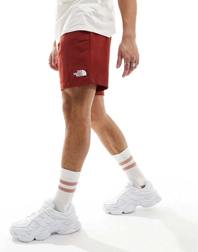 The North Face The North Face Watershort logo swim shorts in red 1