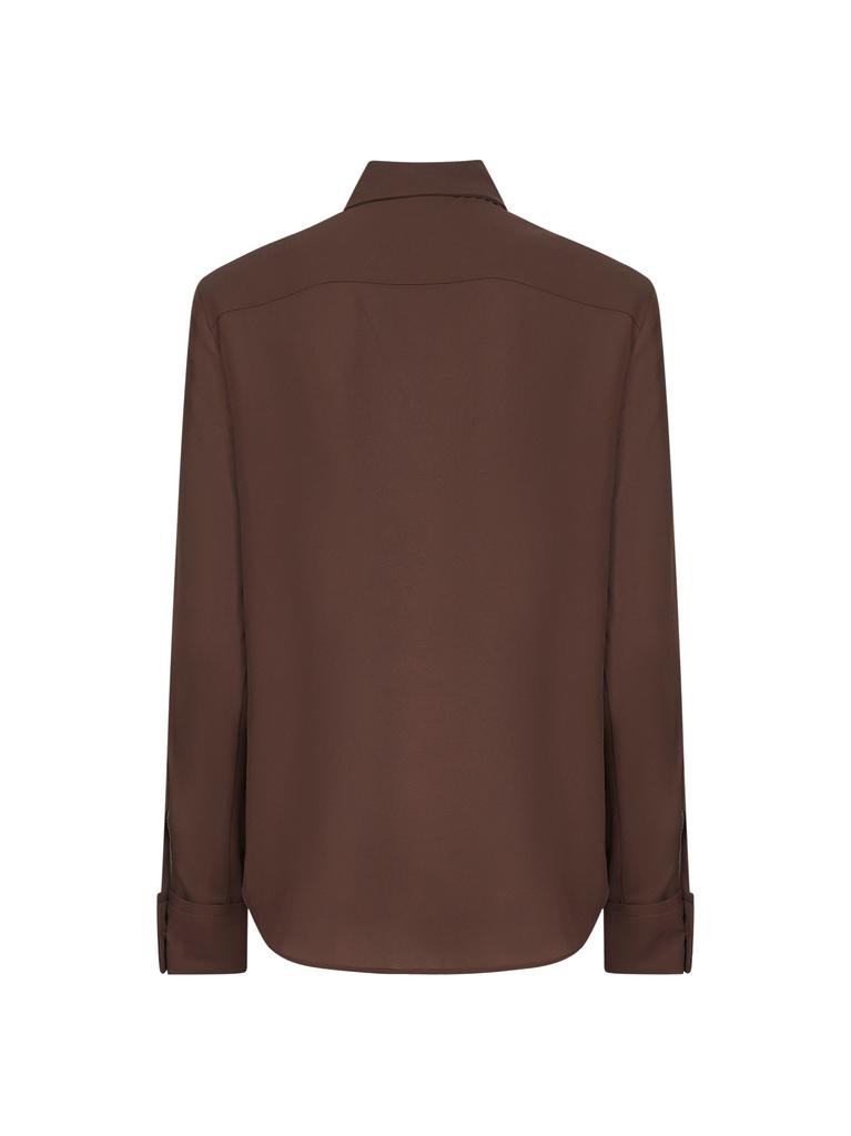 BLANCA VITA BLANCA VITA | Brown crepe Corten shirt | Women | 40