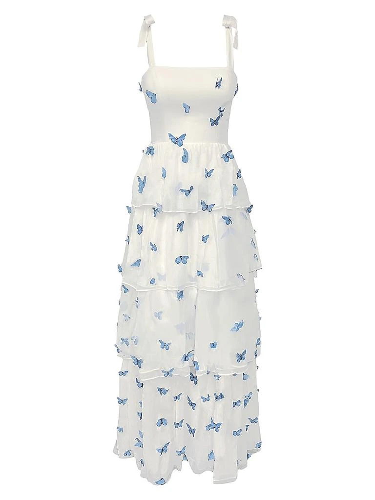 sachin and babi light blue dress Dress The Population Anabel Sweetheart Embroidered Gown main image 1