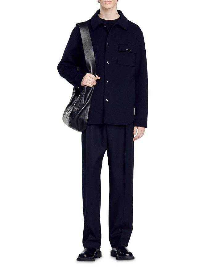 Sandro New Beta Snap Front Shirt Jacket 2