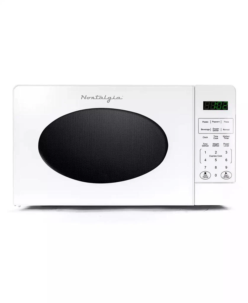 Nostalgia 0.7 Cubic Retro Foot Countertop Microwave Oven 3