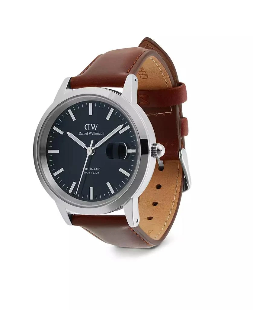 Daniel Wellington Men's Automatic Brown Leather Watch, 40mm 4