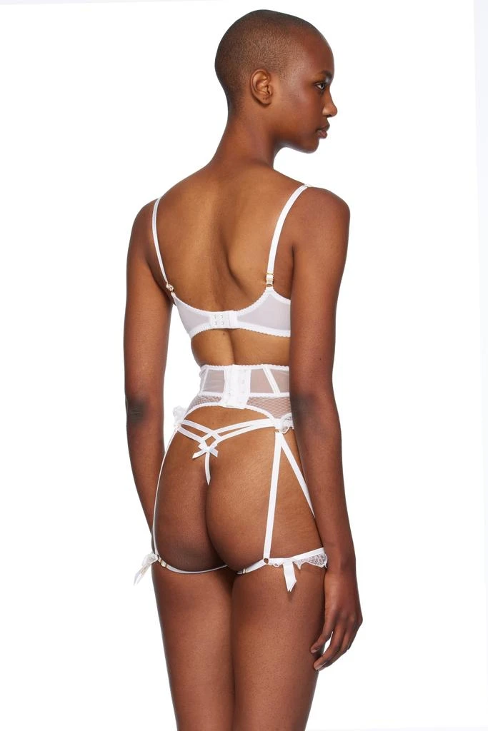 L'Agent by Agent Provocateur White Rosia Balconette Underwired Bra 3
