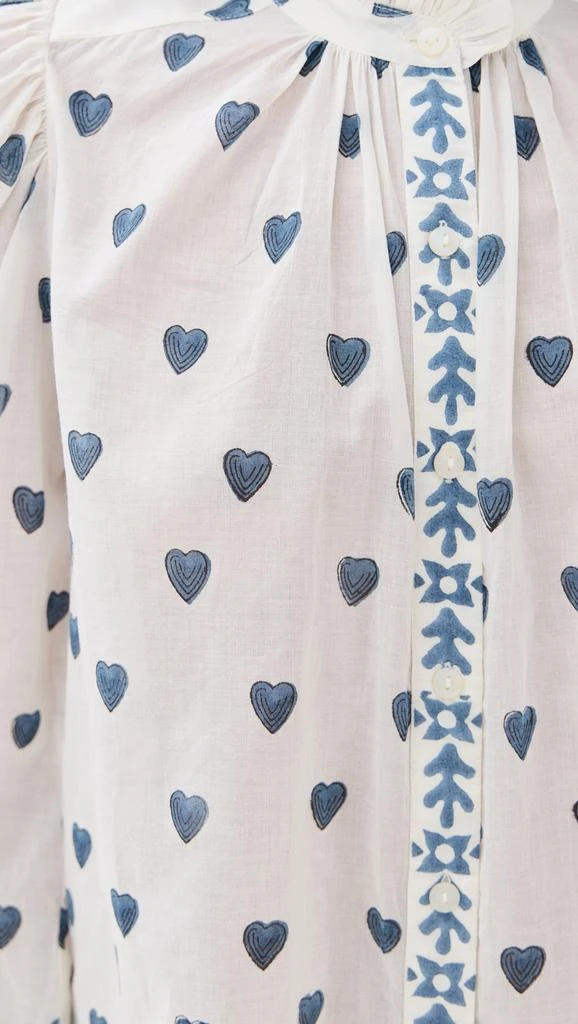 Alix of Bohemia Annabel Indigo Heart Shirt 5