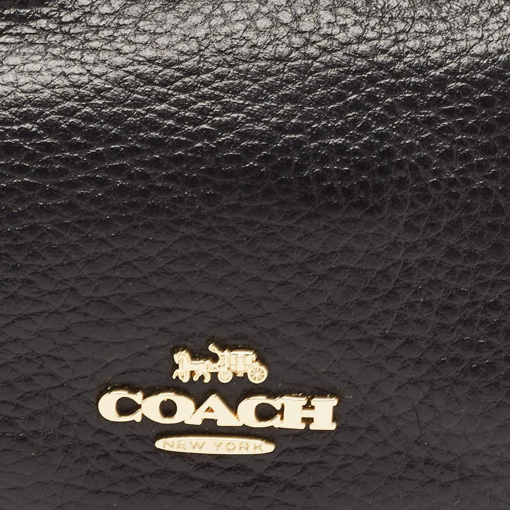 Coach Coach Black Leather Nora Kisslock Coin Purse  5