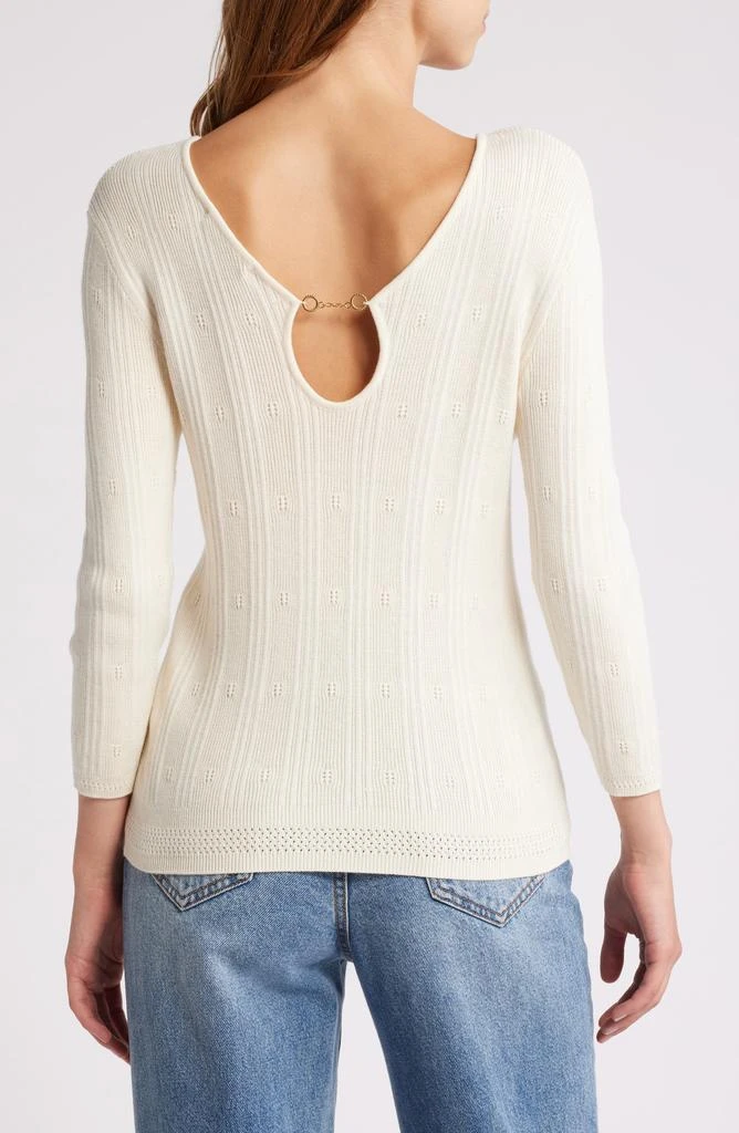 SESSUN Isla Keyhole Rib Sweater 2