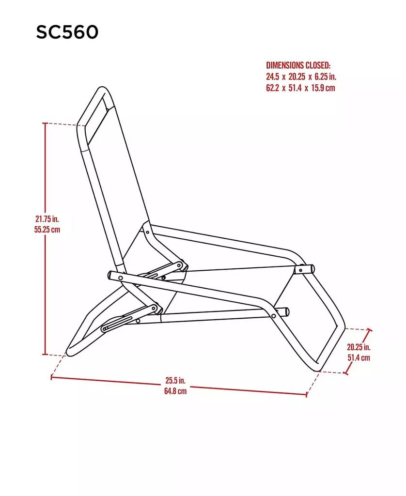 Rio Beach 2 x 2 x 2 ft Blue Sand Chair 2 4