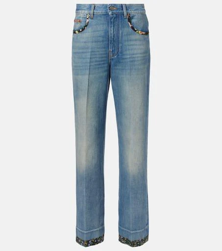 Valentino High-rise straight jeans 1