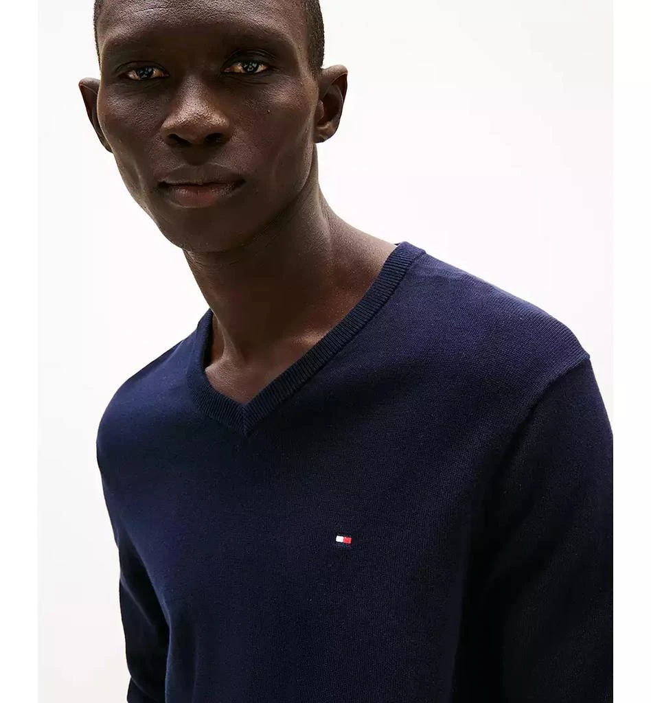Tommy Hilfiger Men's Essential Solid V-Neck Sweater 3