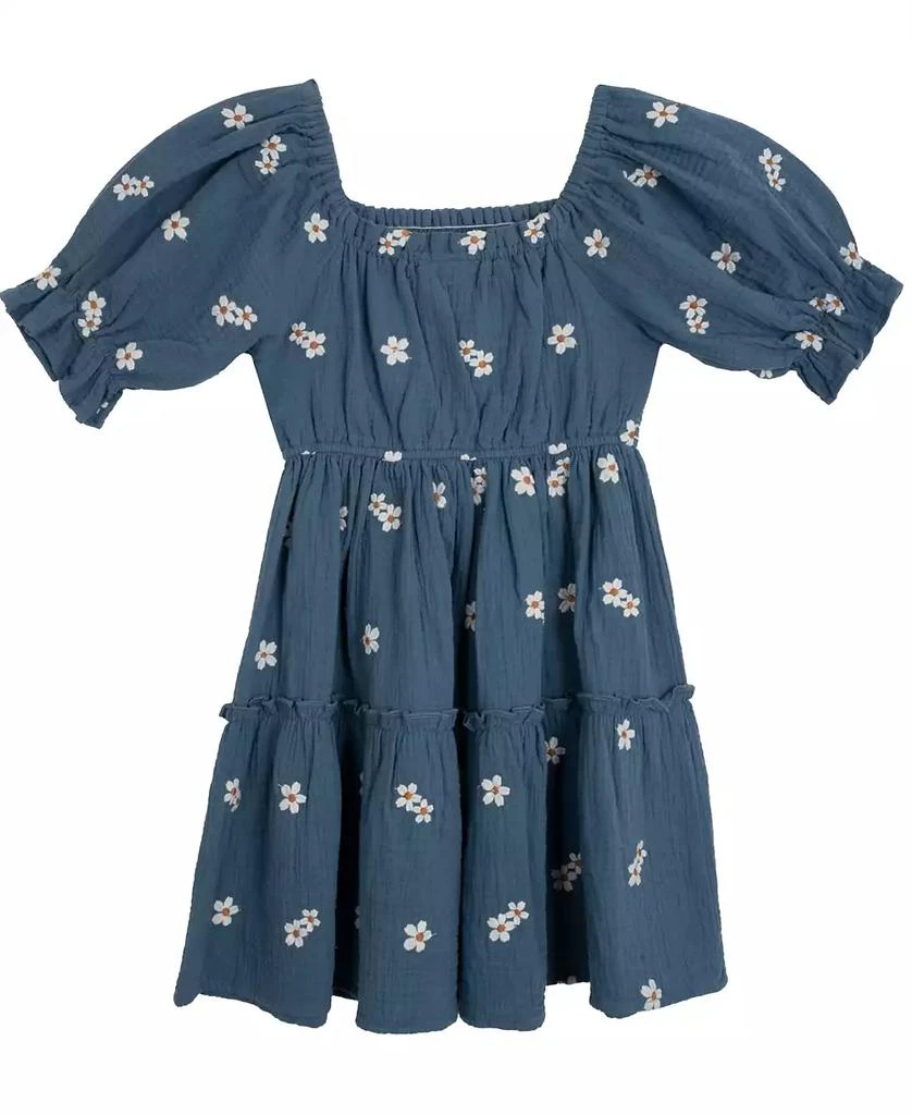 Rare Editions Big Girls Daisy Embroidered Dress 3