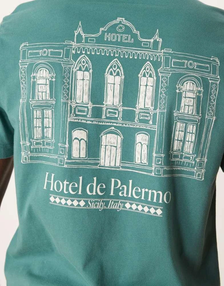 Abercrombie & Fitch Abercrombie & Fitch back print graphic t-shirt in green 4