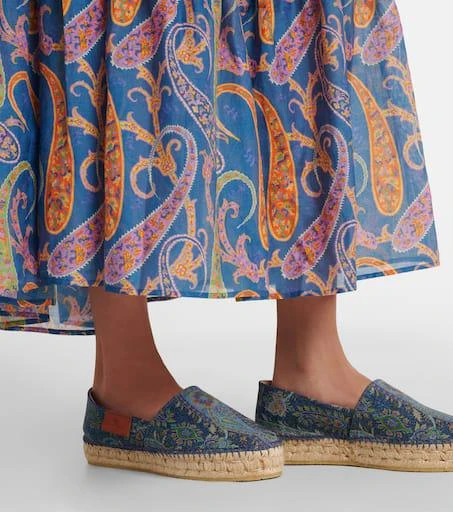 ETRO Printed canvas espadrilles 2