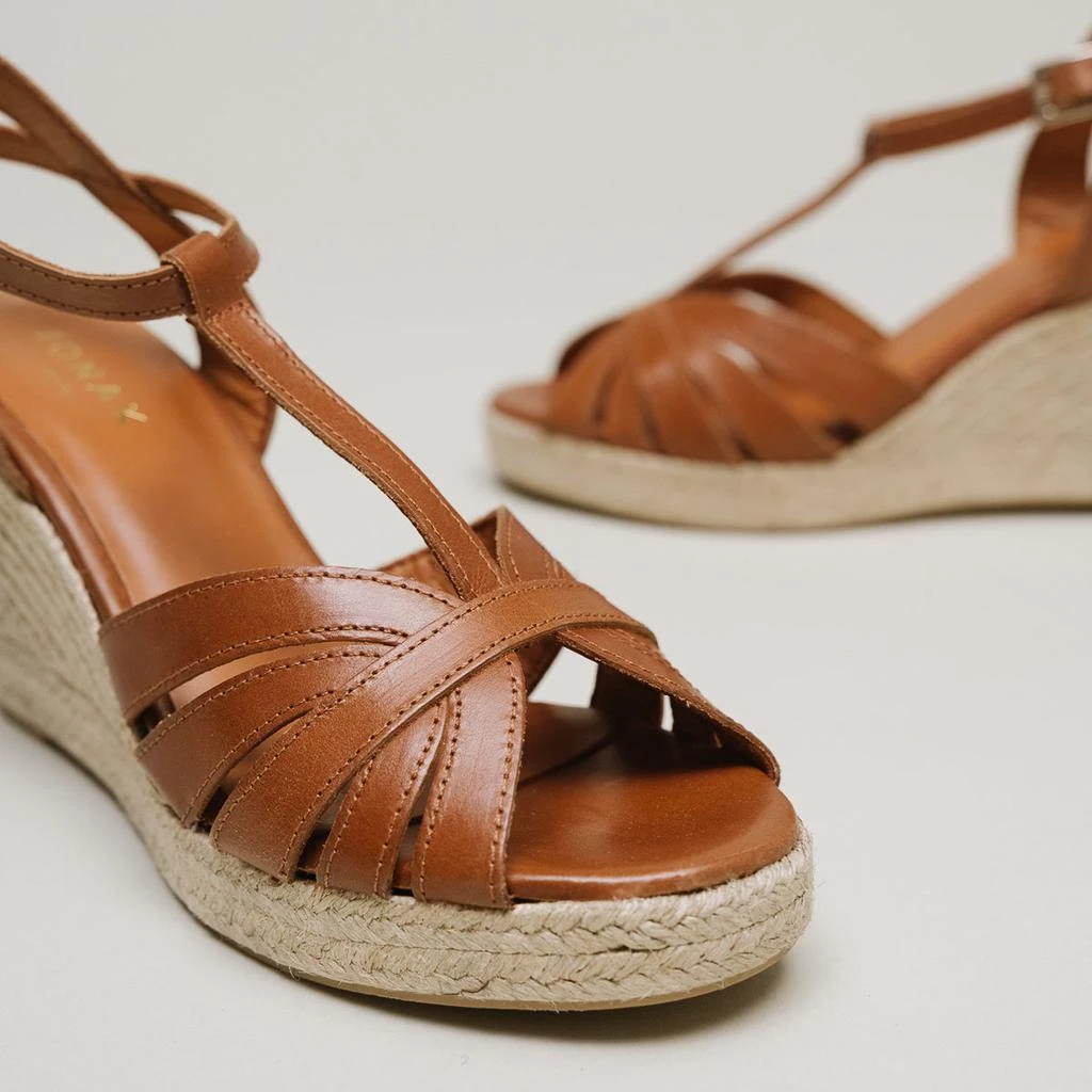 预计3周后发货 JONAK Jonak - Espadrilles Magnolia Cuir  - Cognac 2