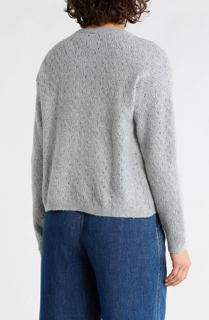 Bobeau Pointelle Stitch Cardigan 2