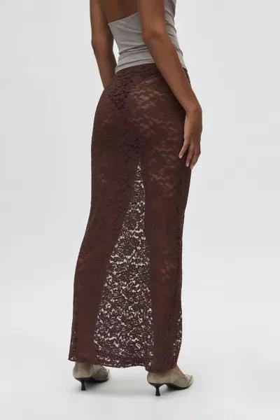 Lioness Lioness Black Swan Sheer Lace Maxi Skirt 4