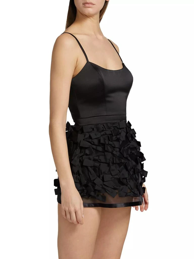 ELISABETTA FRANCHI Duchesse Satin Minidress 4