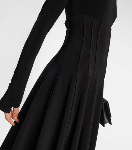 Norma Kamali Grace high-rise jersey maxi skirt 4