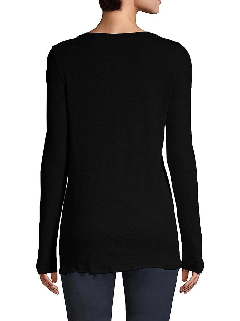 ATM Anthony Thomas Melillo Destroyed Wash Long-Sleeve Slub Jersey Tee 5