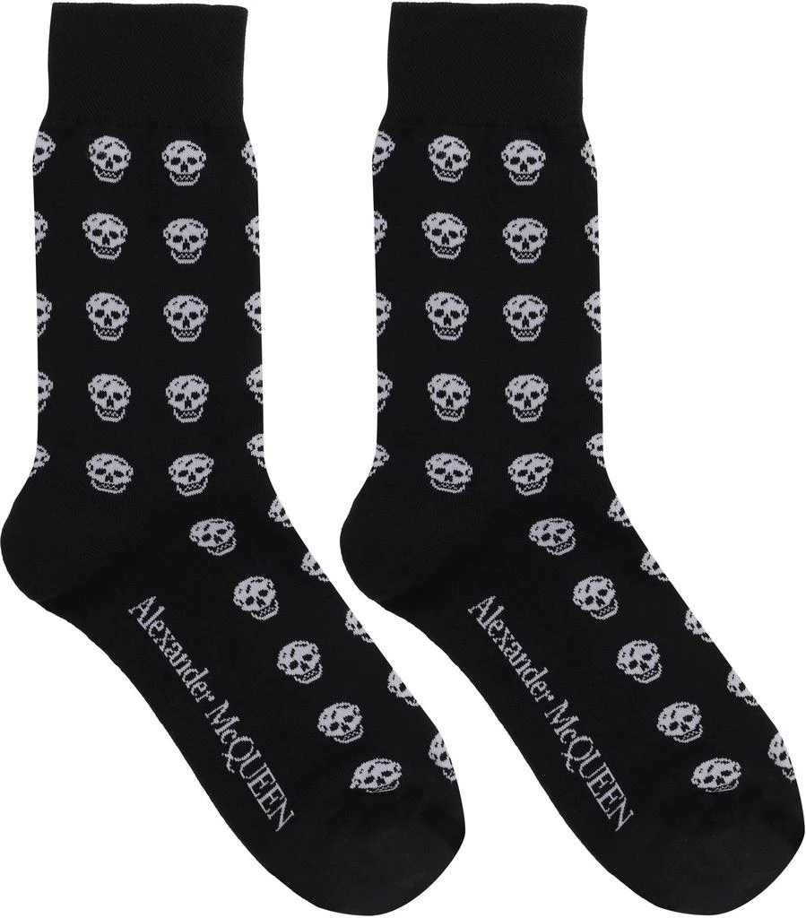 Alexander McQueen Alexander McQueen All-Over Logo Detailed Socks 1