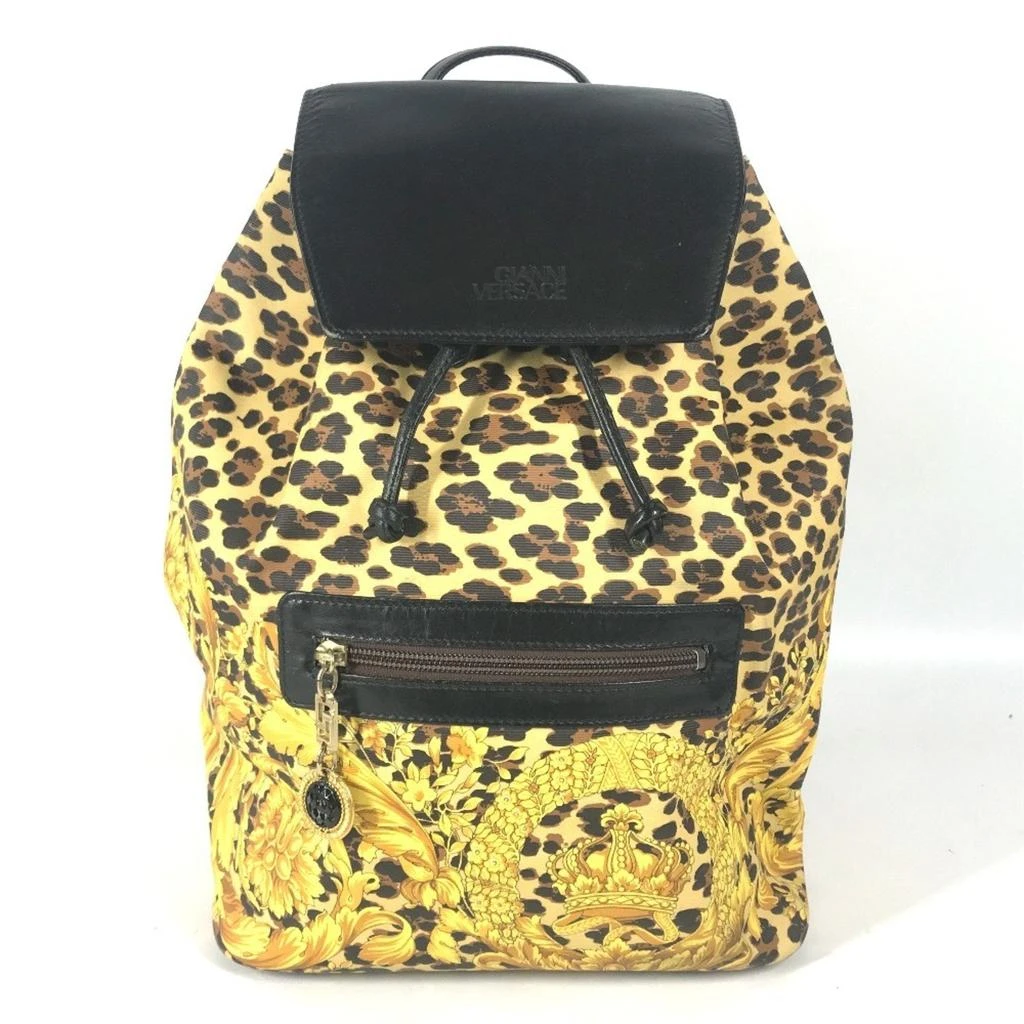 Versace yellow Leather Pvc Backpack (Pre-Owned) - Backpacks  display picture 2