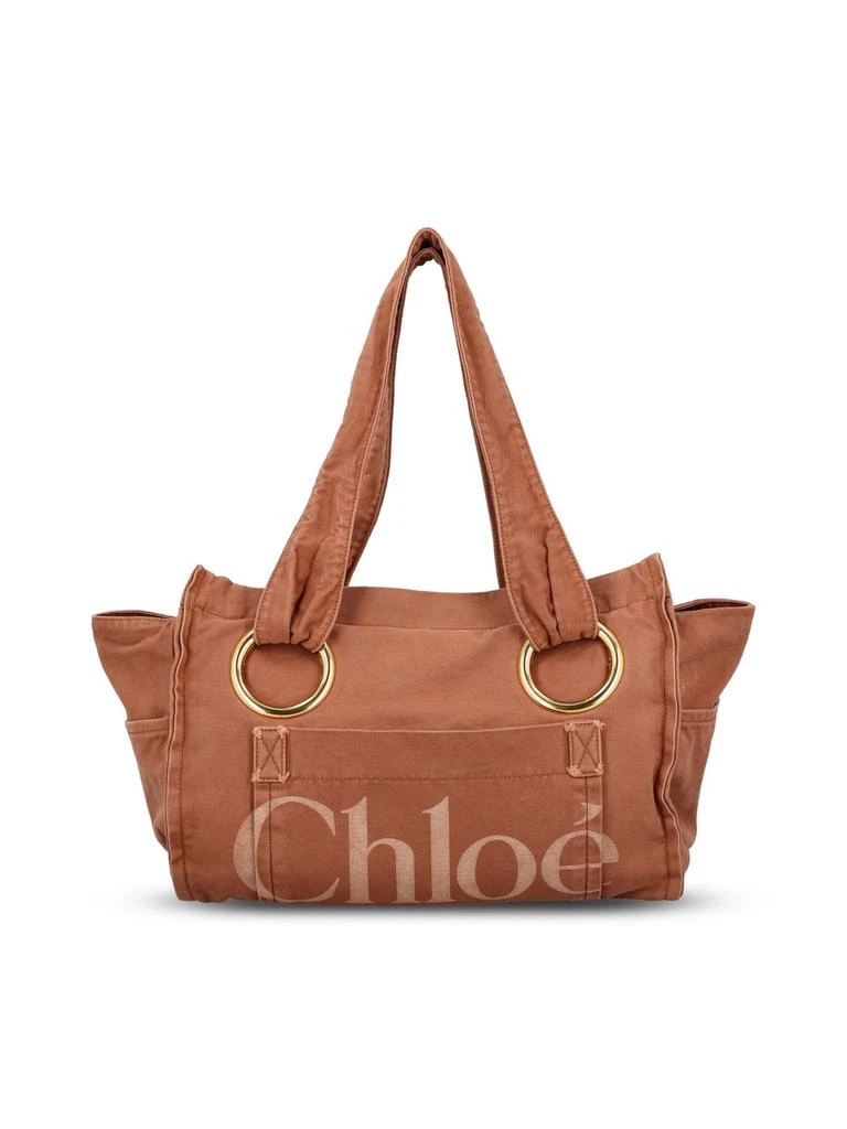 Chloé Chloé Logo Printed Tote Bag 1