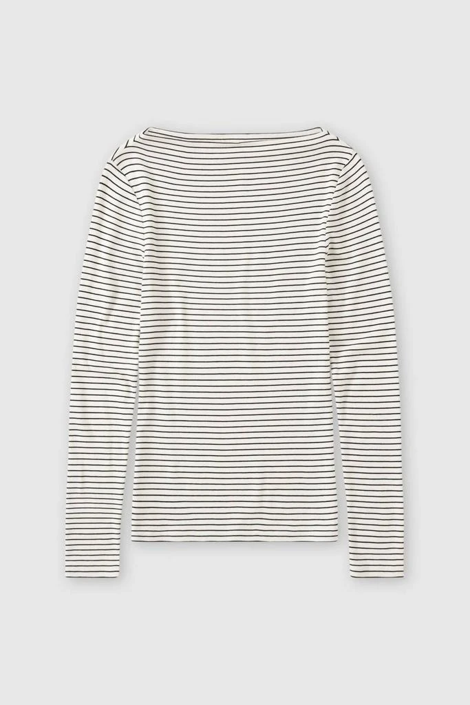 Closed High Neck Longsleeve Top In Ivory 4