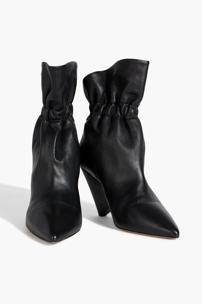 Isabel Marant Lileas gathered leather ankle boots 2