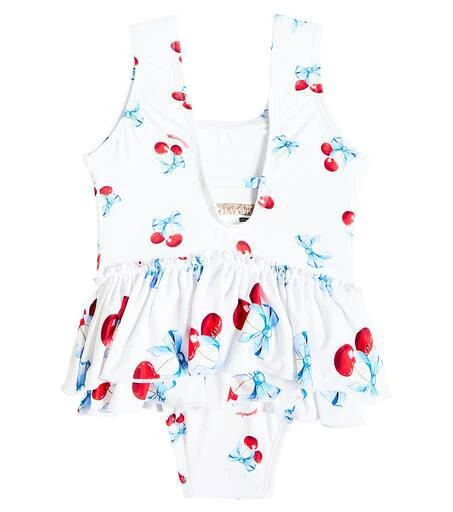 MONNALISA Baby printed ruffled swimsuit 2