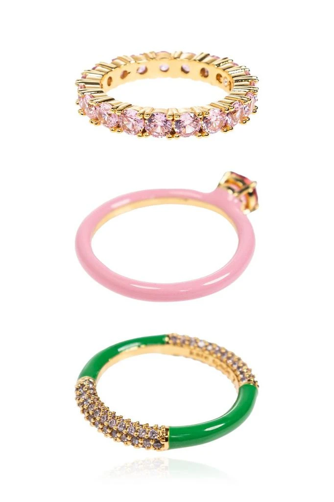 Kate Spade Kate Spade Hint Of Shimmer Stacking Ring Set 3