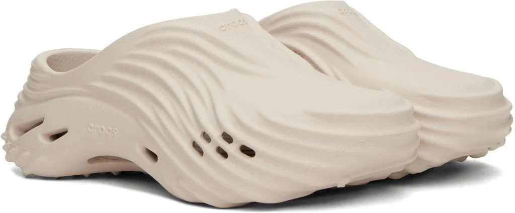 Crocs Beige Echo Wave Clogs 4