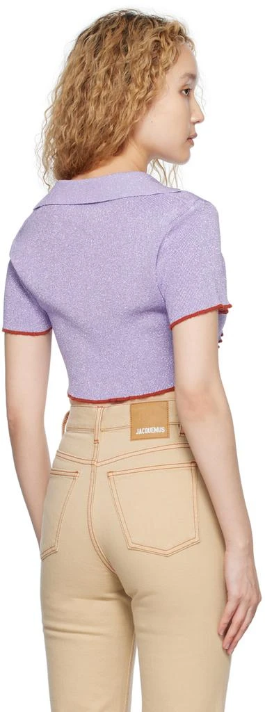Jacquemus Purple Le Raphia 'Le Haut Brilho' Polo 3