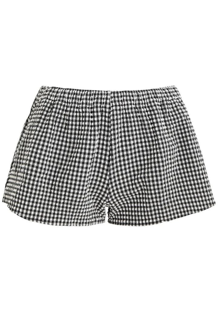 HUNZA G Runner gingham seersucker shorts 1