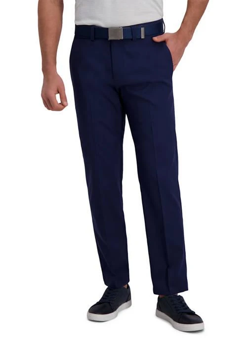 Haggar Charcoal Premium Comfort Straight Fit Flat Front Dress Pants