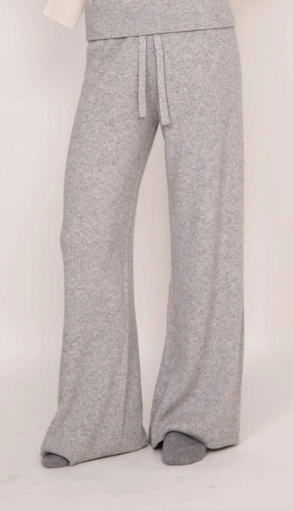 Kathryn McCarron Kathryn Mccarron - Maya Ribbed Cashmere Wide Leg Pant