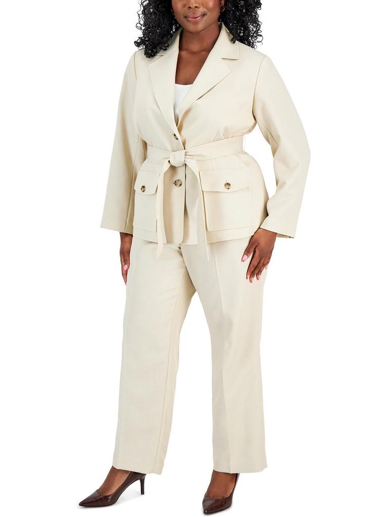 Le Suit Plus Womens 2PC Office Two-Button Suit
