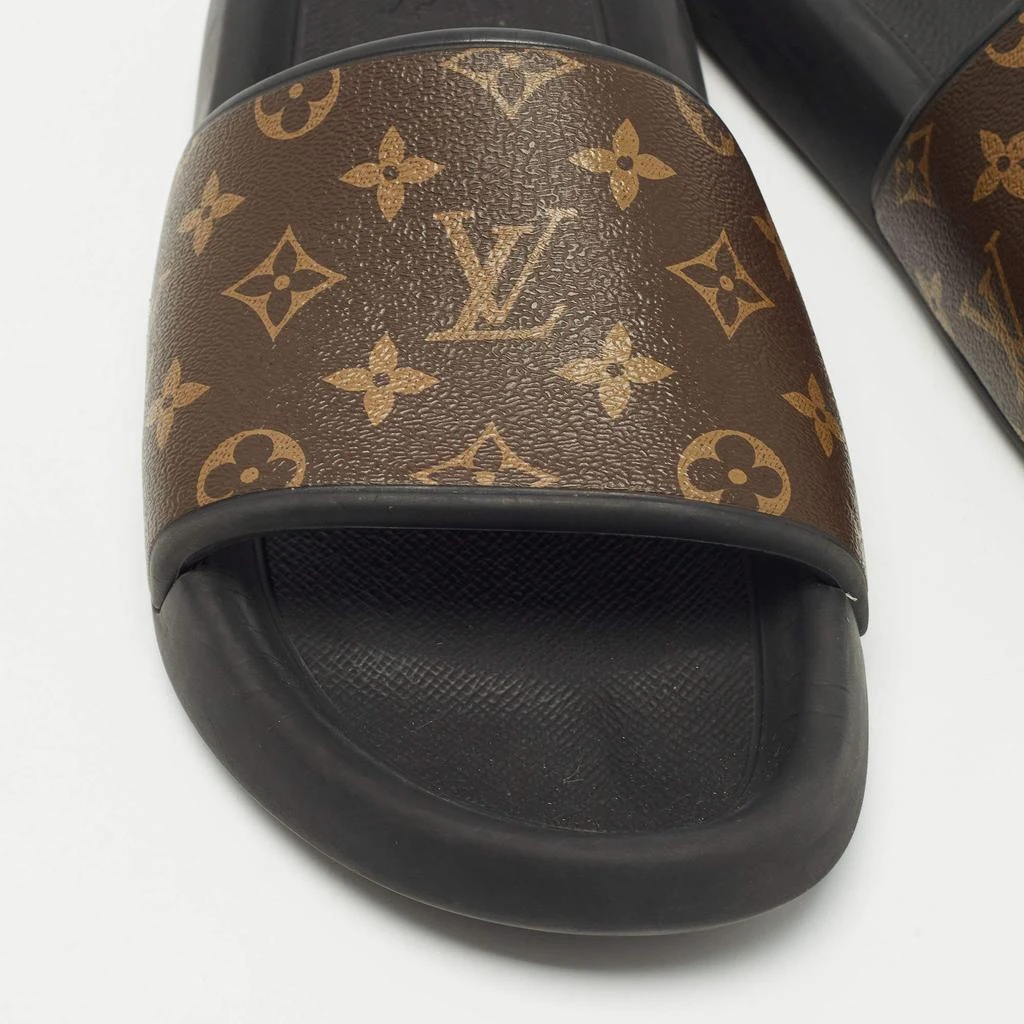 Louis Vuitton Louis Vuitton Brown Monogram Coated Canvas Waterfront Flat Slides Size 42 7