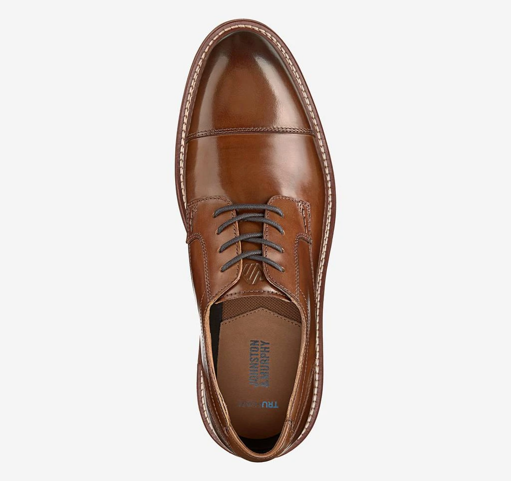 khaki dress slacks Johnston & Murphy Men's Carlson Cap Toe Shoe 10.5 / Oak / Medium main image 1