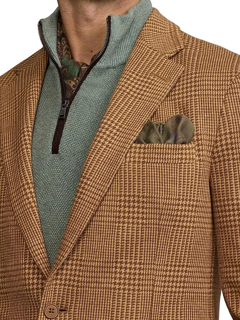 Ralph Lauren Hadley Hand-Tailored Plaid Jersey Jacket 6
