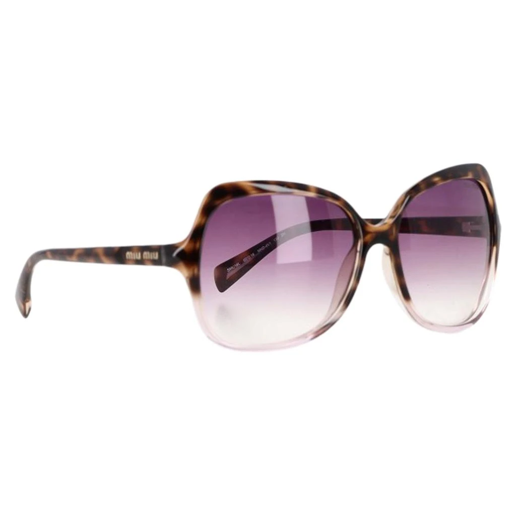 Miu Miu Logo Tortoiseshell Oversized Sunglasses in Brown Acetate 2